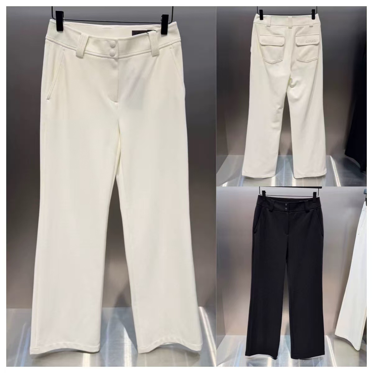 New Korean Golf Women's Spring and Summer Fashion Slim Straight Pants Solid Color Casual Sports Versatile Straight Long Pants
