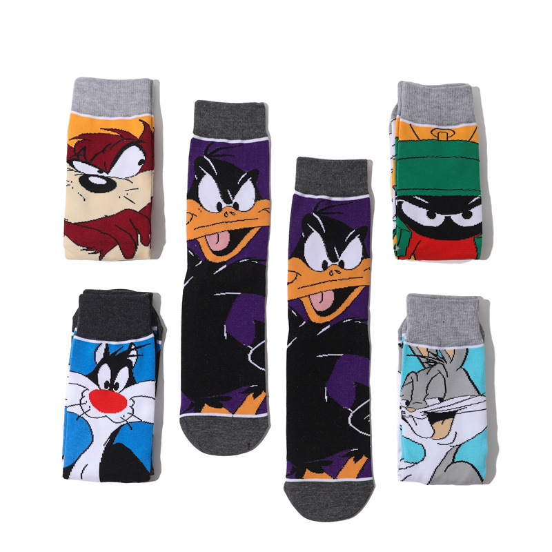 Wholesale Trendy Men'S Cotton Cartoon Tube Socks Stockists Women'S Animation Personalized Socks-5Prs 22 Undefined
