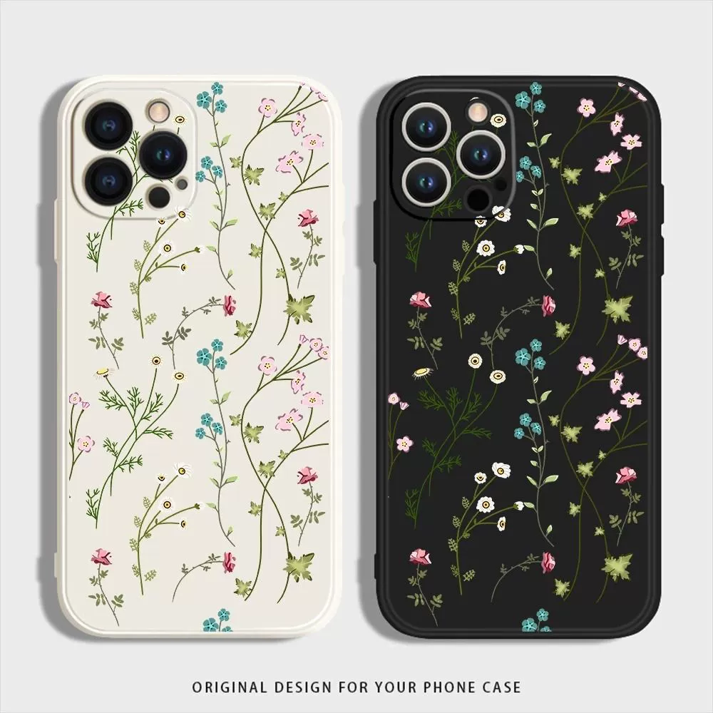Apple совместимый ярко окрашенный чехол для iPhone 17, чехол для телефона, защита от падений, с цветочным рисунком