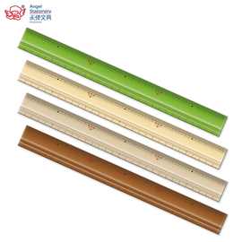 仿竹尺30cm亚克力直尺注塑尺高透明度学生绘图直尺