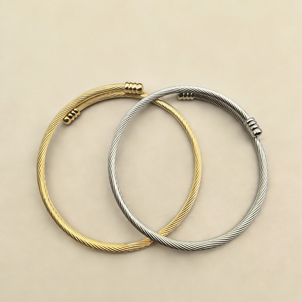 Bracelet en acier inoxydable Pan's Cross Border, article tendance, doré, simple, élégant, personnalisable à faire soi-même_voghion.com