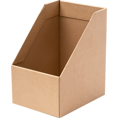 Brown paper bookcase desk organizer student bookshelf storage box cabinet desk paper book office storage box