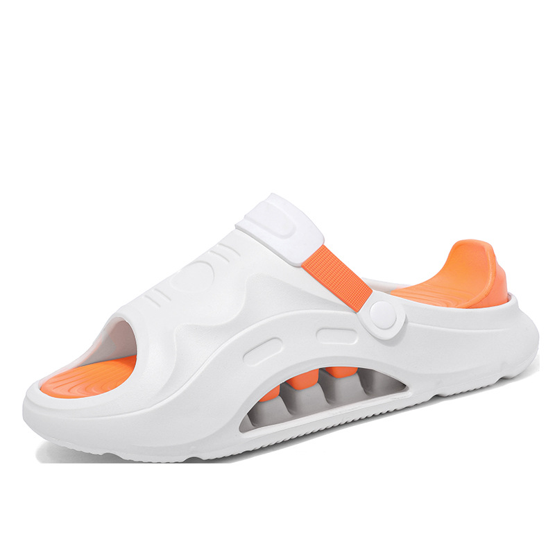 Pisar las pantuflas de mierda para uso externo de los hombres 2025 nuevo verano antideslizante y desodorante deportes para aumentar las sandalias y pantuflas de fondo grueso al aire libre