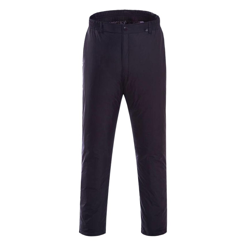Middle-aged and Elderly Down Pants Men's Outer Wear Men's Cotton Pants Thickened High Waist Winter Dad's Large Size Loose White Duck Down Pants
