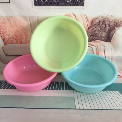 定制廣告塑料盆 加厚洗臉盆38cm印字禮品盆36家用盆宿舍醫院臉盆