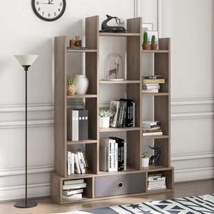 Household Irregular Creative Floor Bookshelf Combination Modern Simple Bookcase Student Storage Rack Wall Simple Storage