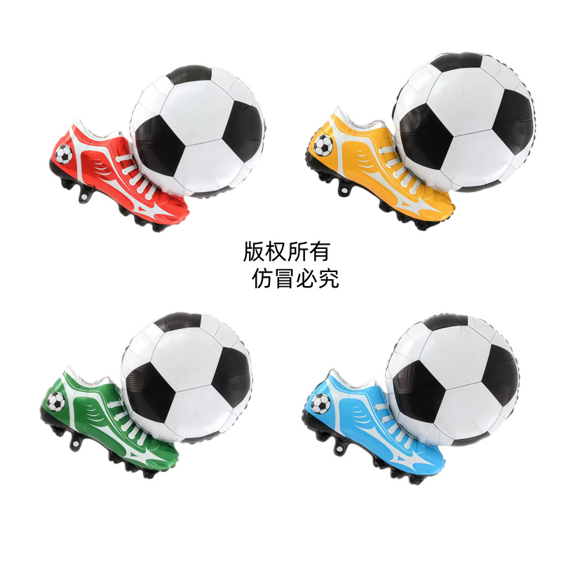 Balón temático de fútbol columna de pie trofeo de fútbol pilas de fútbol modelado de la Copa de Europa decoración de campo verde image 3