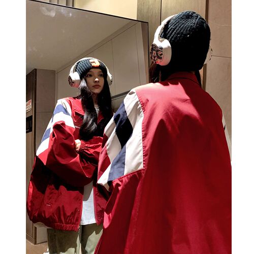 American Street Windbreaker Sport Coat Men's Couple Spring and Autumn Advanced Style Trend Brand Cleanfit Jacket