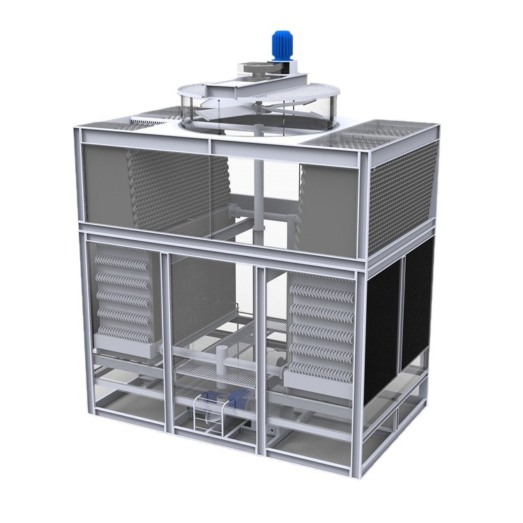 侧进风冷却塔 钢结构凉水塔 吹瓶机冷却系统 降温效果好