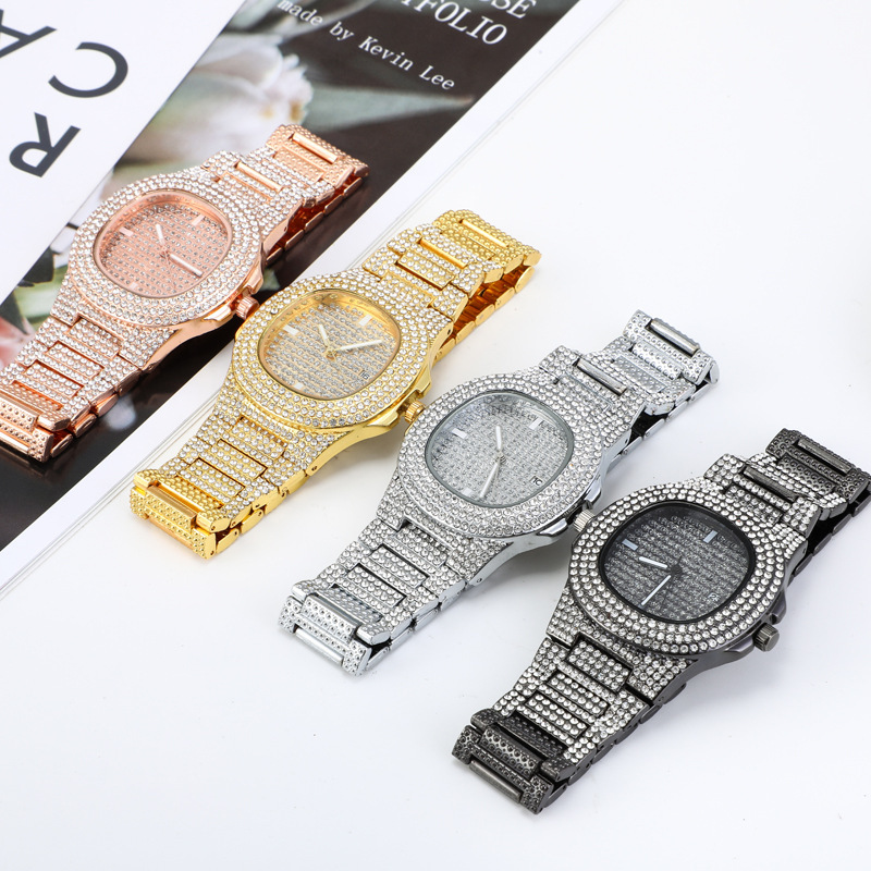 hot sale fashion Diamond-embedded starry calendar women's watch women's watch quartz watch women's watch_voghion.com