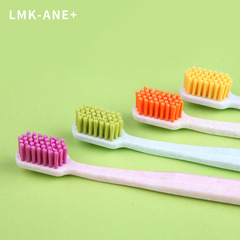 艾舒口大理石柄商超家用成人中軟毛牙刷批發 日式簡潔款日用百貨