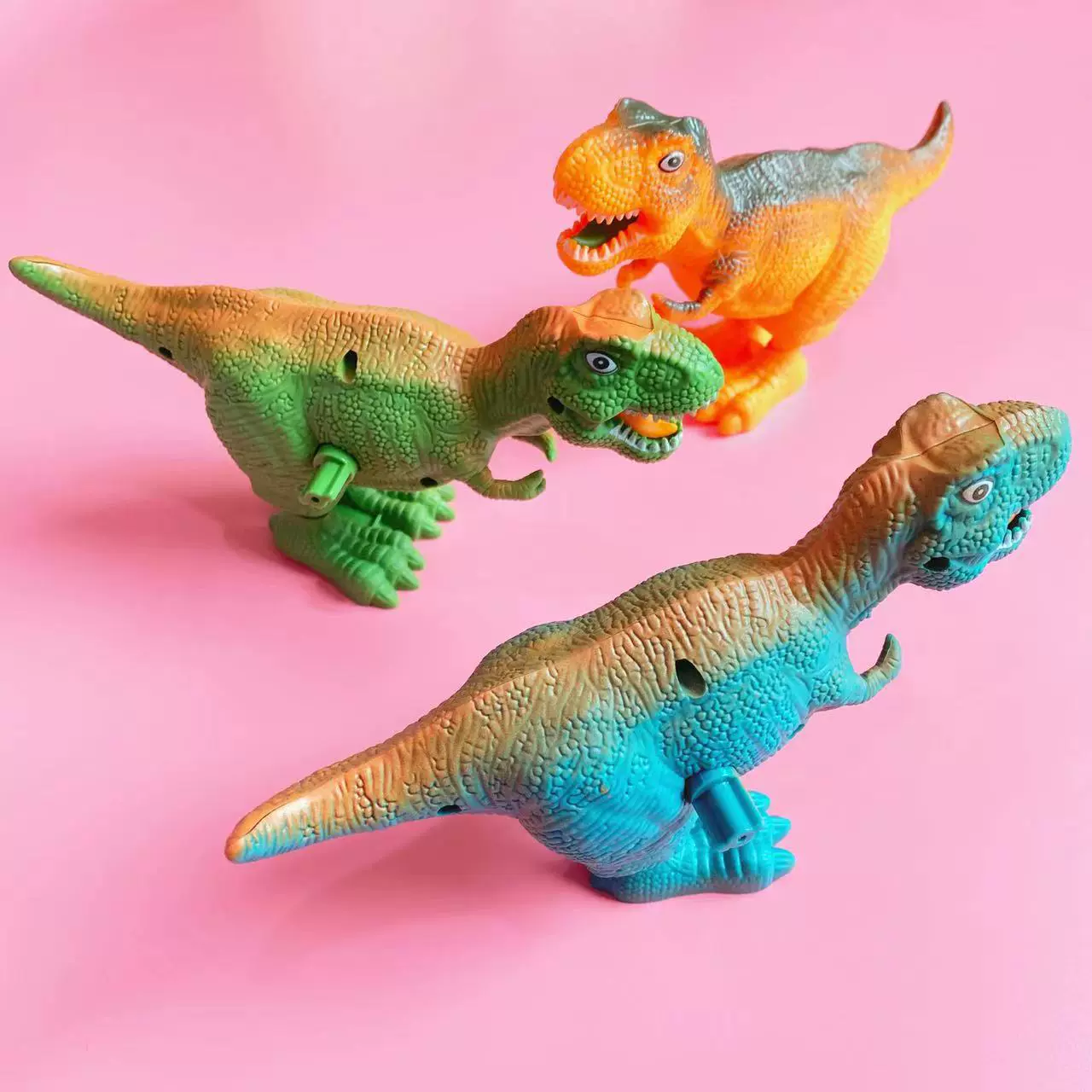 发条上链恐龙上链霸王龙 创意卡通跳跳龙小动物怀旧小玩具批发