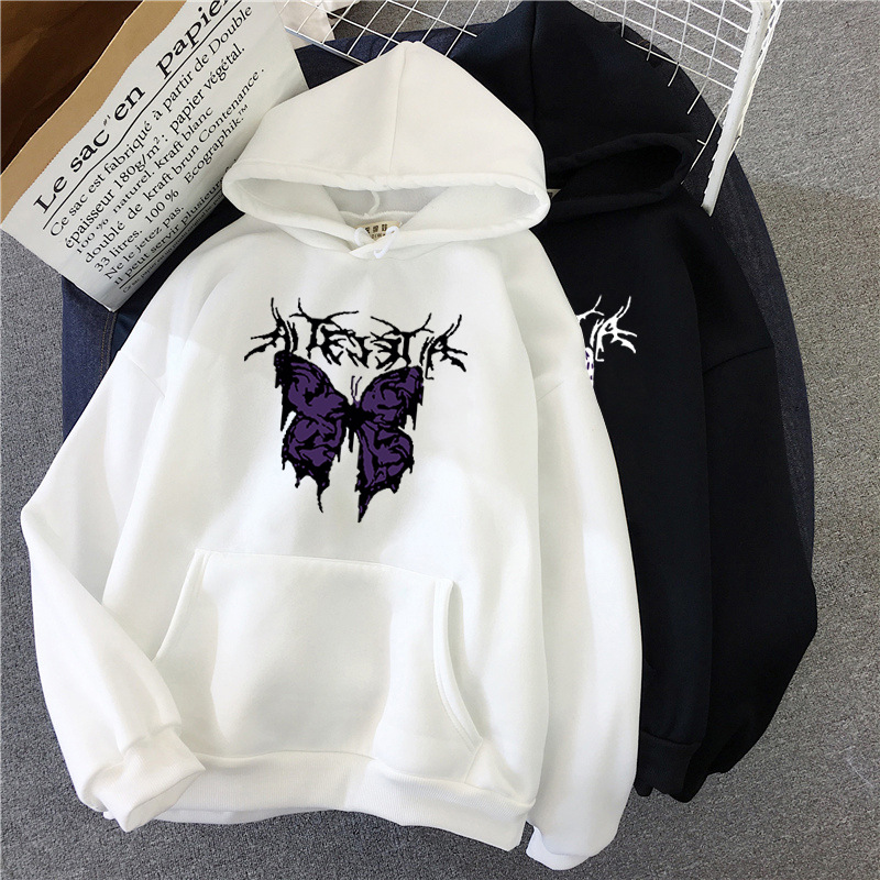Sweat-shirt Punk Big Butterfly Image 5