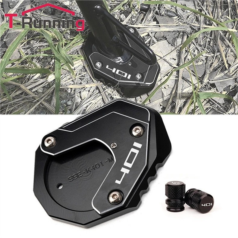 Suitable for Husqvarna Svartpilen401/250 18-24 Model Years Modified Kickstand Extension Set + Valve Cap