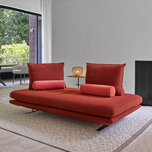 意式普拉多沙发现代客厅休闲写意空间可拆软体沙发床两用布艺沙发