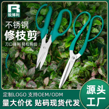 不锈钢园林修枝剪刀园艺多功能果枝剪园林工具花艺剪果蔬摘果专用