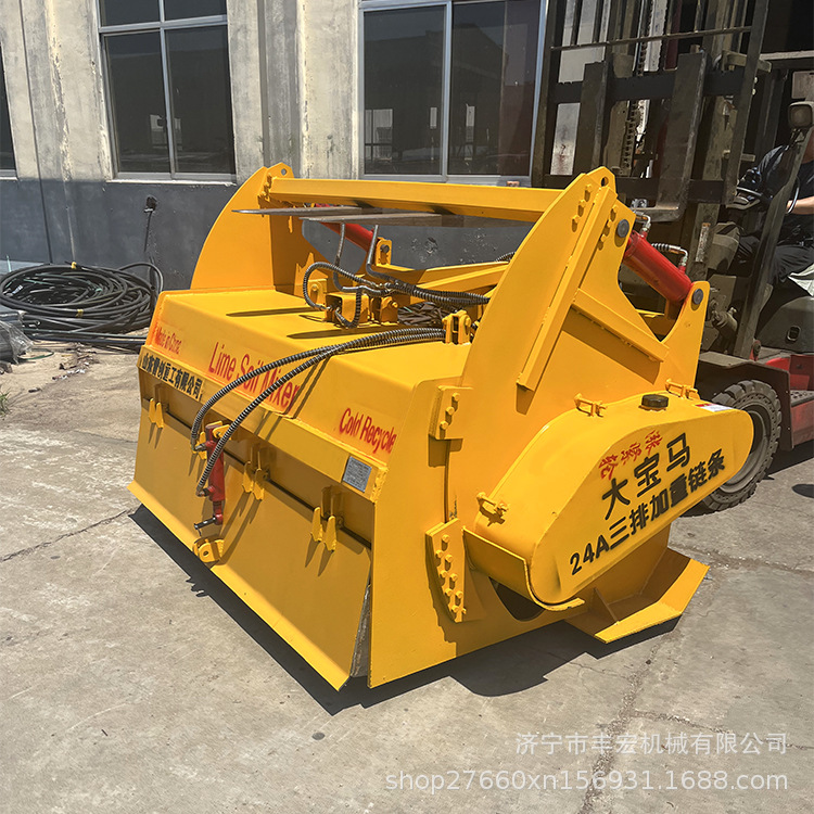 冷再生灰土拌合机 斯太尔后桥拌灰机 大型三七灰土路拌机