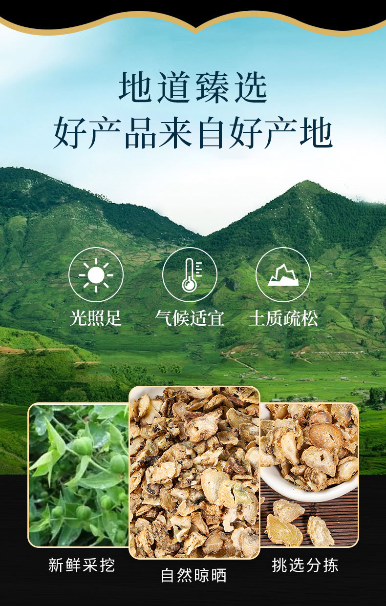 Shan Ci Gu (Cremastra appendiculata) — Dried Pseudobulb, Mao Ci Gu / Ice Ball, 500g overview