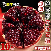 突尼斯软籽石榴10斤新鲜水果当季四川会理包邮无籽石榴大果整箱