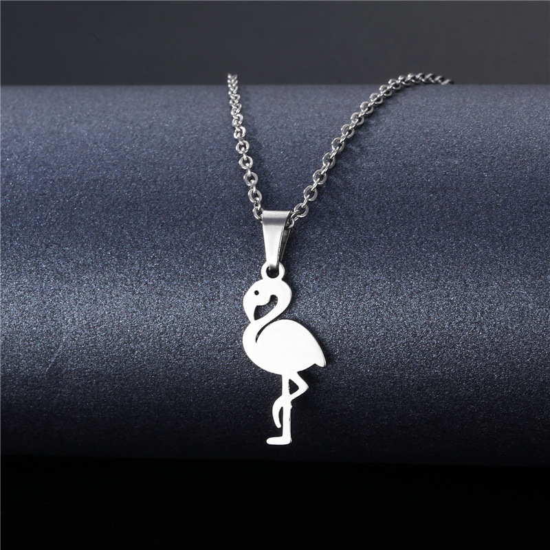 Cross-border Sold Jewelry Supply Personality Stainless Steel Flower Heart Clavicle Chain Necklace Female Geometric Accessories Pendant Wholesale display picture 69