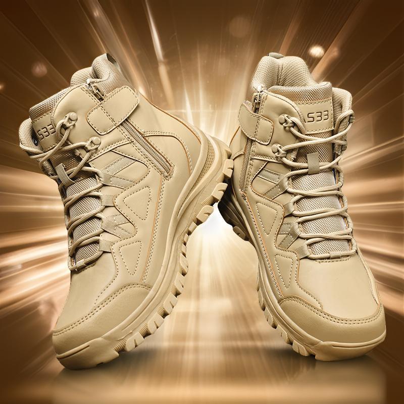 Botas militares tácticas transfronterizas para hombres, botas de combate al aire libre, la estación independiente de Amazon vende rápidamente una pieza de botas tácticas de montañismo