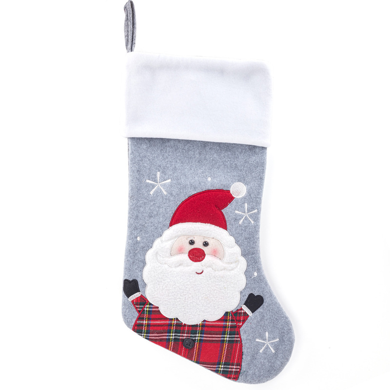 クリスマス靴下プレゼント袋新品立体雪だるまクリスマス靴下クリスマスプレゼント祝日キャンディー袋プレゼント靴下装飾|undefined