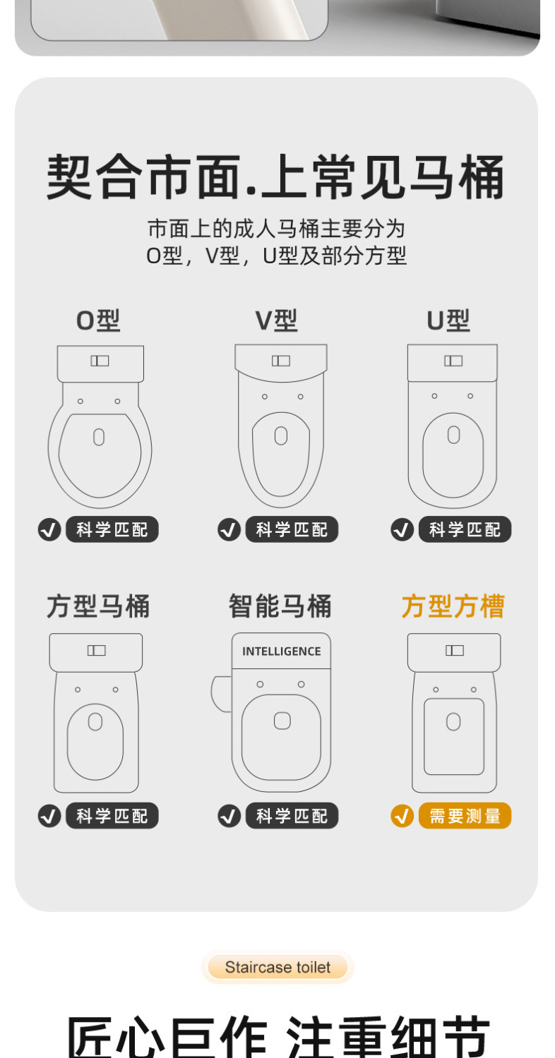 Children's step toilet, folding toilet for 3-6 years old, squat toilet, children's urine bucket, enlarged household toilet stool for children, wholesale undefined