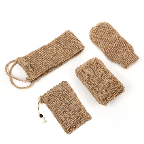 Bathroom Bath Suite Business Gift Loofah Set Bath Ball Back Scraper Bath Glove Set