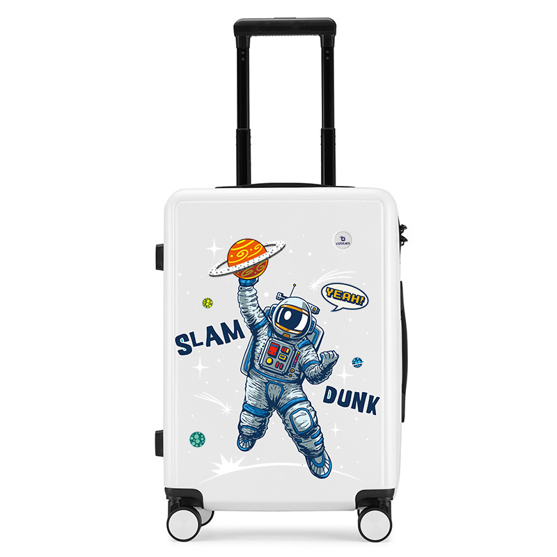Children's Luggage with Logo Printing, Student Trolley Case with Combination Lock, Universal Wheels, Gift Box, Carry-On Suitcase