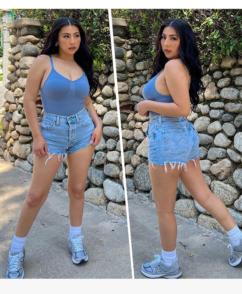 Shaping Underwear Solid Color Seamless Bodysuit display picture 3