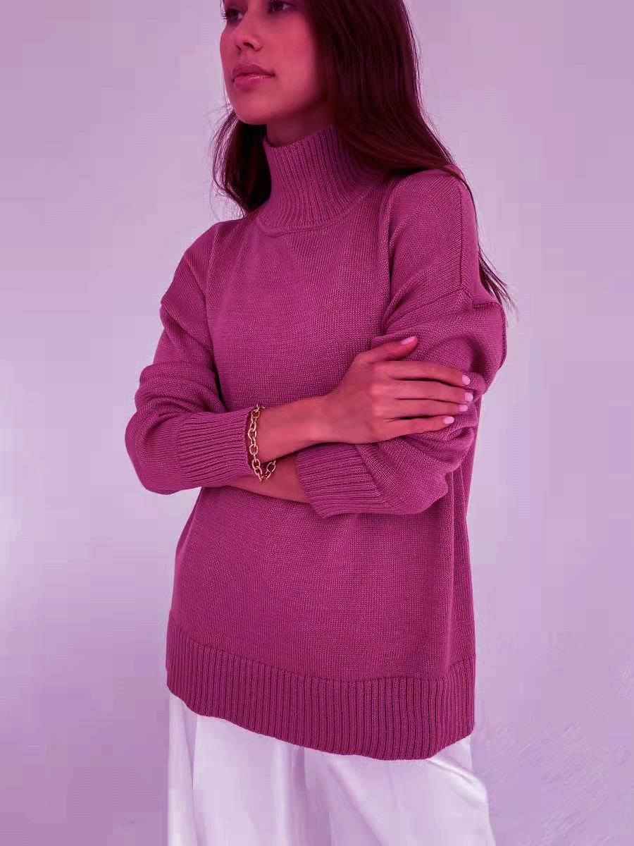 ​​Luxury Lambswool Turtleneck Sweater – Slim Fit Winter Pullover In 9 Seasonal Colors​​_voghion.com