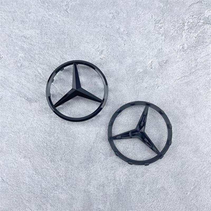 メルセデスベンツステアリングホイールロゴAクラスBクラスCクラスE300L CLA260 ML350 GLK300三叉ロゴに適しています。|undefined