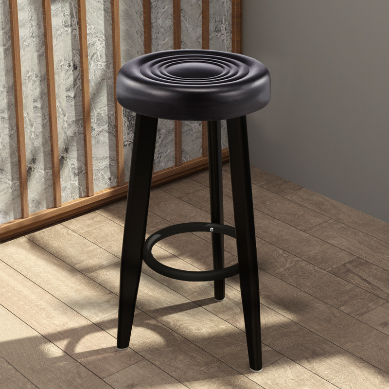 Water Waves-70cm pure black shelf [Special offer] [Three legs]
