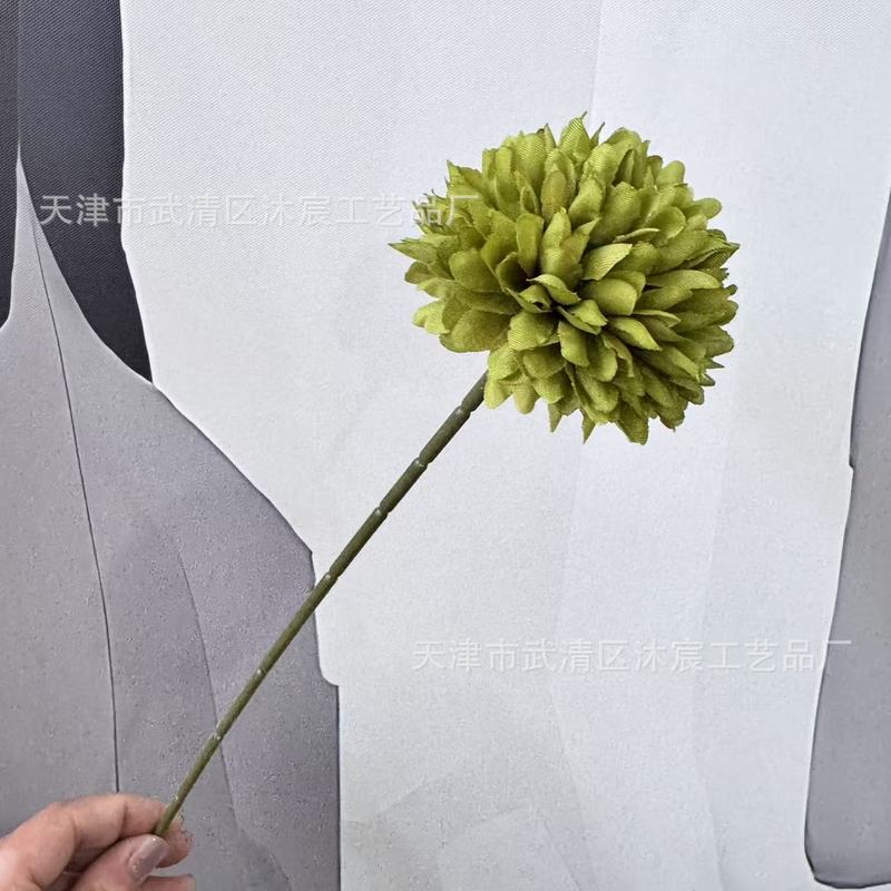 シミュレーション単枝球菊単枝刺球卓球菊タンポポ造花客間鉢植え生け花装飾クロスボーダー|undefined