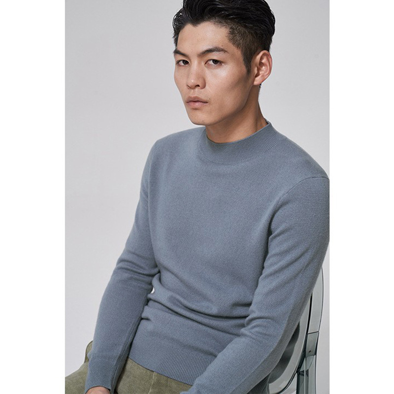 [Including Cashmere]Autumn Warm Men's Fashion Turtleneck Wool Sweater Casual Bottoming Sweater