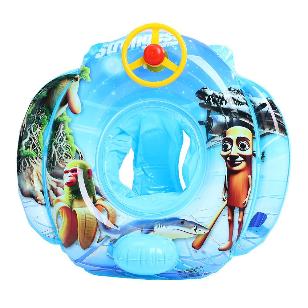 Pareja ins engrosada celebridad de Internet Rosa sirena asiento anillo dividir niños sirena anillo de natación anillo de asiento infantil image 33