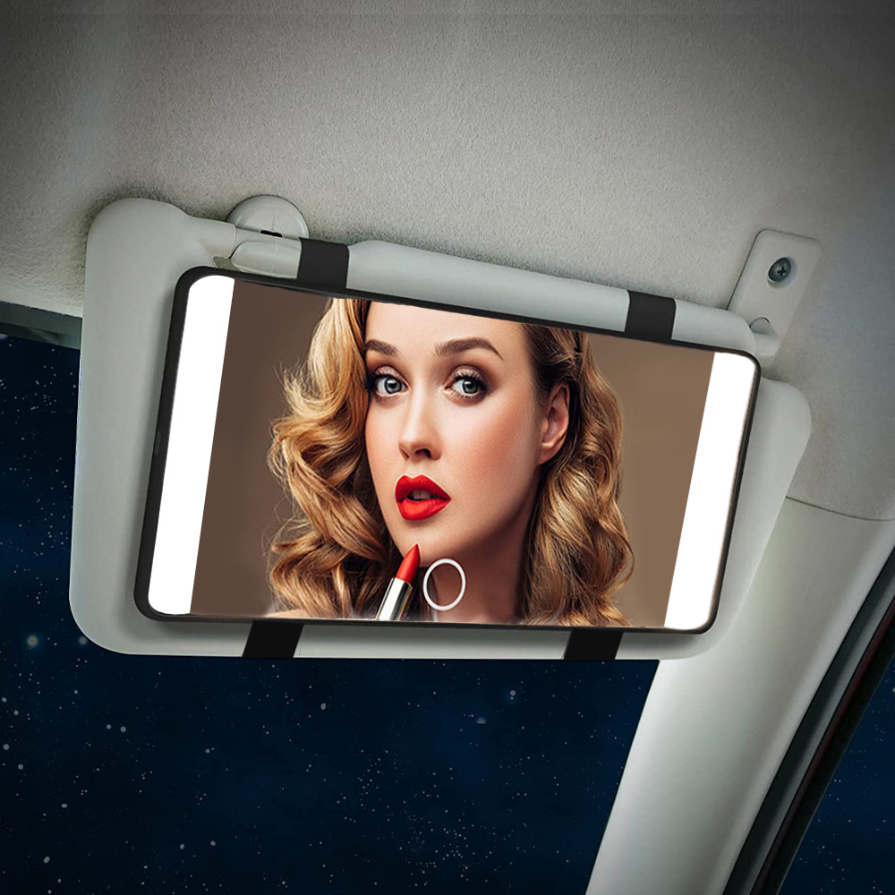 Car Sun Visor Led Touch Light Car Co-Pilot Visor Vanity Mirror High-Definition Car Vanity Mirror