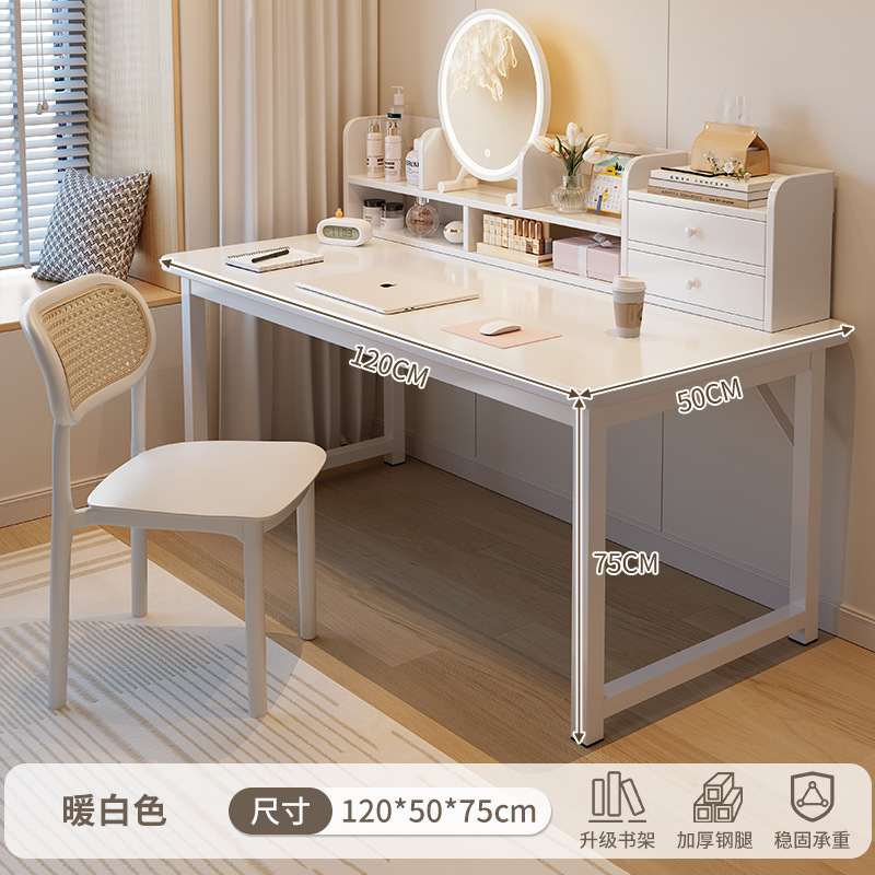 Comodador escritorio de computadora en un dormitorio moderno y minimalista 2025 nuevo estudio estudiantil 2 en 1 escritorio multifuncional