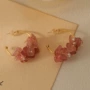 新款编织天然手工耳环