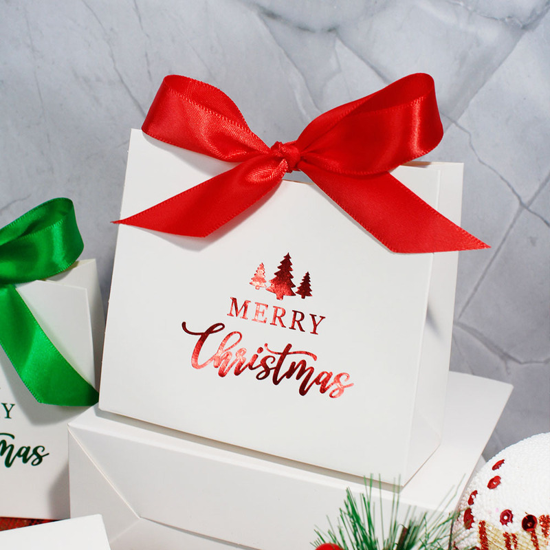 Merry Christmasキャンディーボックスクリスマスギフトボックスシンプルなファッションギフトバッグクロスボーダー热い贩売|undefined