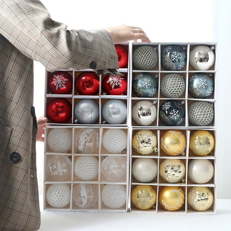 Painted gift box, pendant, Christmas atmospheric decorations, 8cm