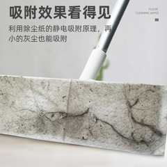 Electrostatic dust removal paper mop disposable no-wash lazy flat mop hair dust removal floor cleaning dry and wet wipes