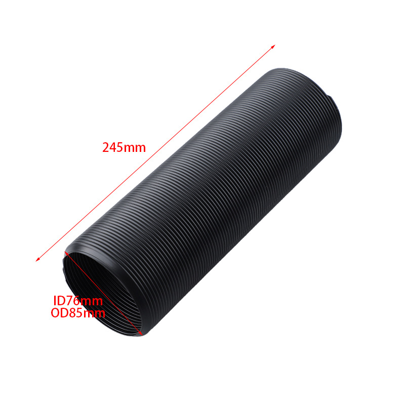 Steel wire corrugated pipe car modification 50/63/76MM air intake telescopic pipe air guide hose air intake air guide elbow 1M