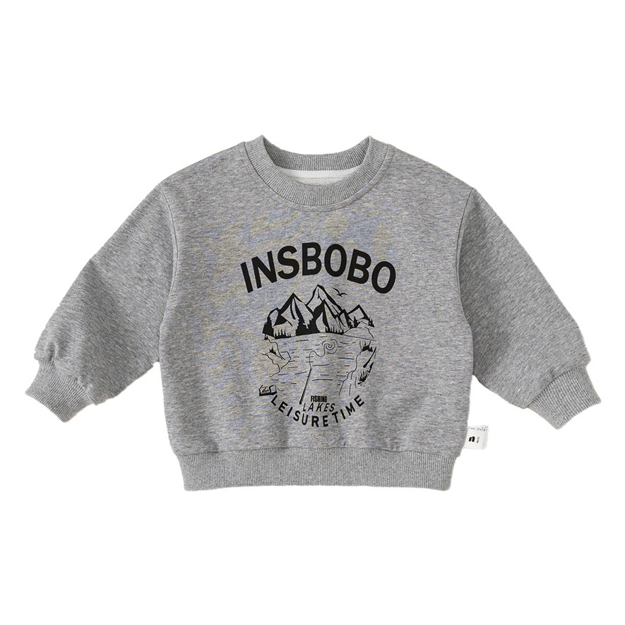 Ropa interior para niños Youbao, jersey con estampado de dibujos animados para niñas, jersey de manga larga con cuello redondo para primavera y otoño, sudadera para niños
