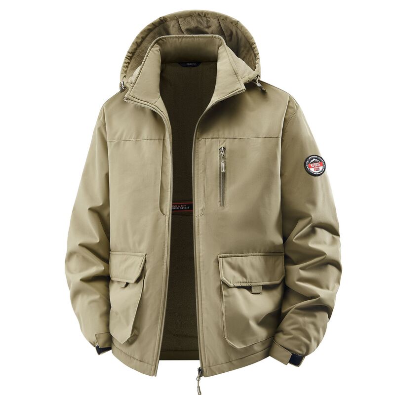 Cross-Border Foreign Trade Men's Jacket Spring and Autumn Outdoor Jacket Trendy Hooded Jacket Casual Middle-Aged Top Cross-Border Foreign Trade Men's Jacket Spring and Autumn Outdoor Jacket Trendy Hooded Jacket Casual Middle-Aged Top