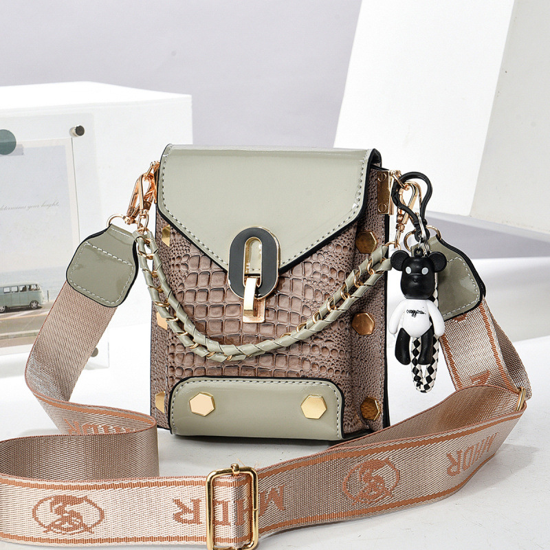 Minibag de piel brillante nueva moda universal cocodrilo atmósfera bolsos de madre de moda bolsos de hombro