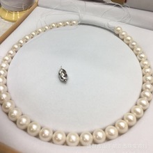 老张珍珠 淡水珍珠10-11mm 圆形 淡水珍珠项链 可定款式 厂家批发