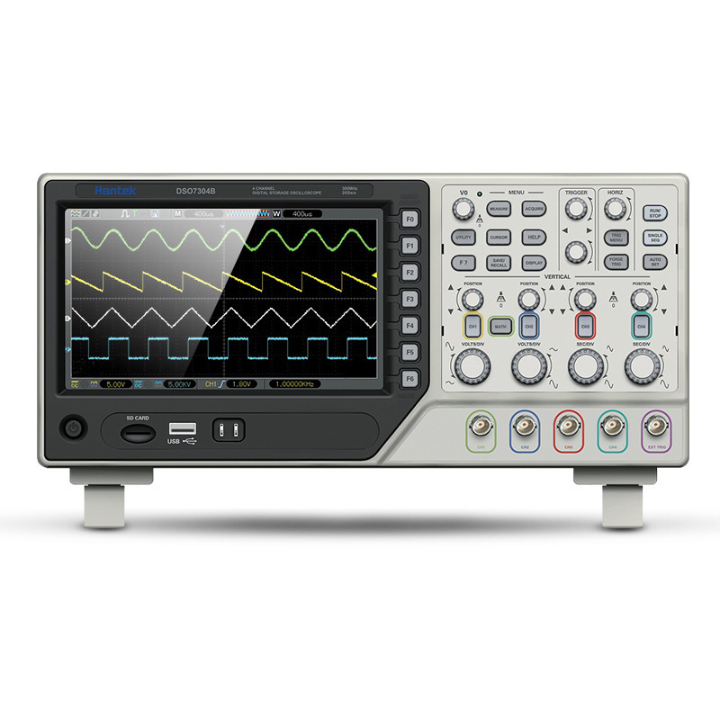 汉泰hantekDSO7082B/7102/7204台式2/4通道示波器60-300MHz带宽2G