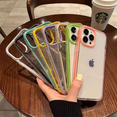 落下防止3in1 iPhone17/Apple16/14promax/xr/78Plus/x対応 透明ソフトケース 女性向け