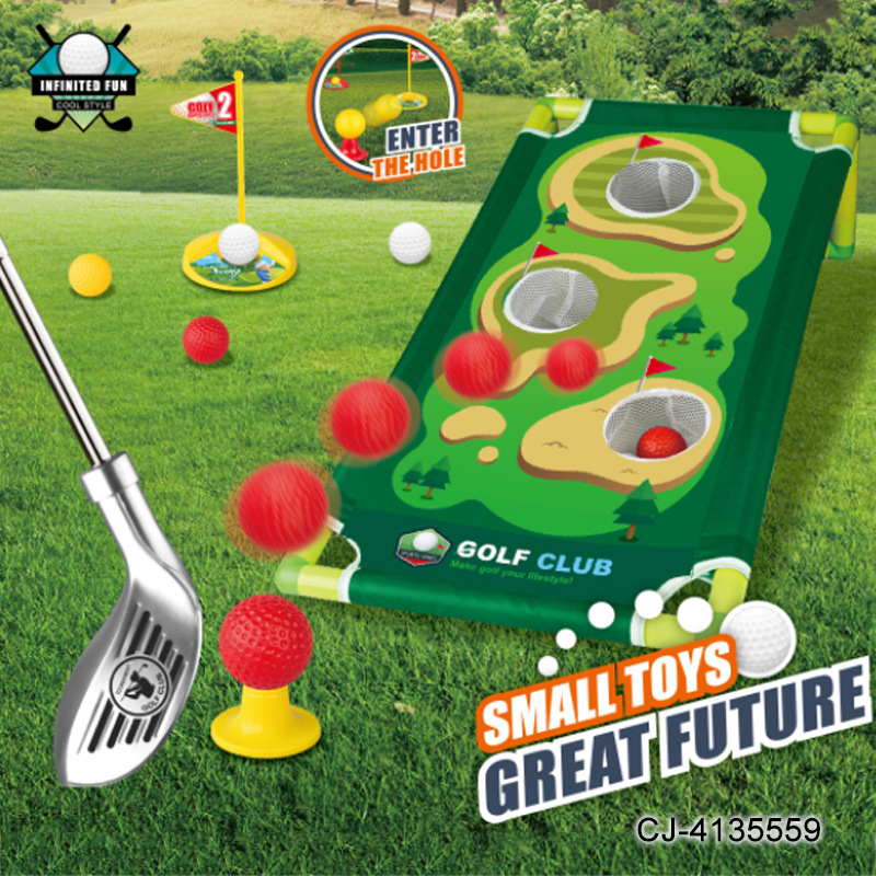 Foreign trade children's golf training suit portable cutting Rod practice foldable storage parent-child sports toys